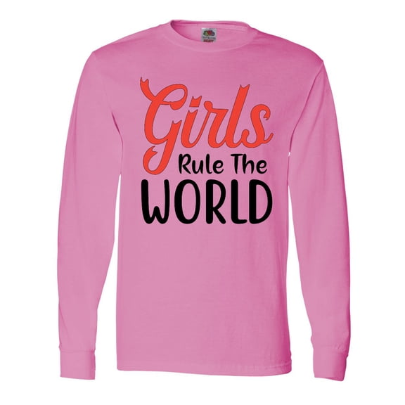 Inktastic Girls Rule the World Long Sleeve T-Shirt