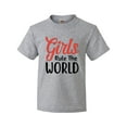 thumbnail image 1 of Inktastic Girls Rule the World Youth T-Shirt, 1 of 5