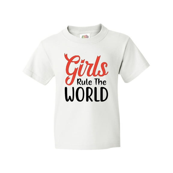Inktastic Girls Rule the World Youth T-Shirt
