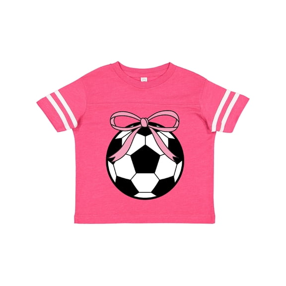 Inktastic Girls Soccer Ball Coquette Bow Girls Toddler T-Shirt