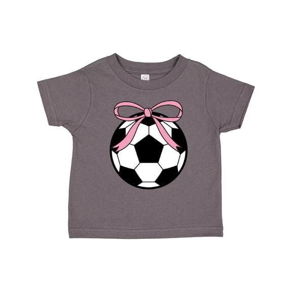 Inktastic Girls Soccer Ball Coquette Bow Girls Toddler T-Shirt