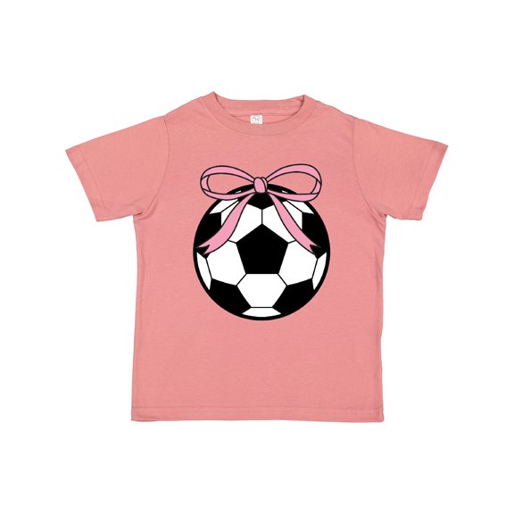 Inktastic Girls Soccer Ball Coquette Bow Girls Toddler T-Shirt