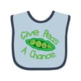 thumbnail image 1 of Inktastic Give Peas a Chance. Boys or Girls Baby Bib, 1 of 4