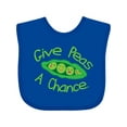 thumbnail image 1 of Inktastic Give Peas a Chance. Boys or Girls Baby Bib, 1 of 4