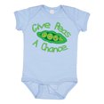 thumbnail image 1 of Inktastic Give Peas a Chance. Boys or Girls Baby Bodysuit, 1 of 5