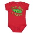 thumbnail image 1 of Inktastic Give Peas a Chance. Boys or Girls Baby Bodysuit, 1 of 5
