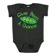 thumbnail image 1 of Inktastic Give Peas a Chance. Boys or Girls Baby Bodysuit, 1 of 5
