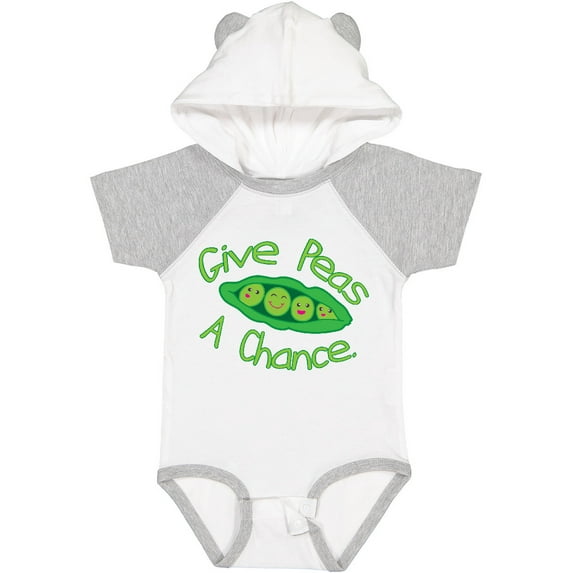 Inktastic Give Peas a Chance. Boys or Girls Baby Bodysuit