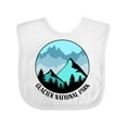 thumbnail image 1 of Inktastic Glacier National Park Montana Mountains Boys or Girls Baby Bib, 1 of 4