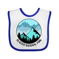 thumbnail image 1 of Inktastic Glacier National Park Montana Mountains Boys or Girls Baby Bib, 1 of 4