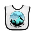 thumbnail image 1 of Inktastic Glacier National Park Montana Mountains Boys or Girls Baby Bib, 1 of 4