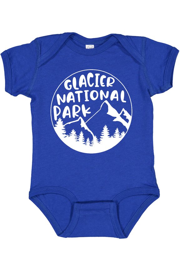 Glacier National Park Montana Mountains Boys or Girls Baby Bodysuit