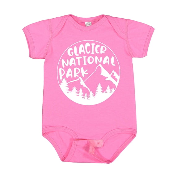 Inktastic Glacier National Park Montana Mountains Boys or Girls Baby Bodysuit