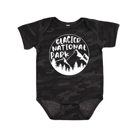 Inktastic Glacier National Park Montana Mountains Boys or Girls Baby Bodysuit