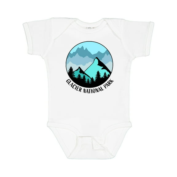 Inktastic Glacier National Park Montana Mountains Boys or Girls Baby Bodysuit