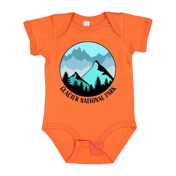 Inktastic Glacier National Park Montana Mountains Boys or Girls Baby Bodysuit