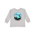 thumbnail image 1 of Inktastic Glacier National Park Montana Mountains Boys or Girls Long Sleeve Toddler T-Shirt, 1 of 5
