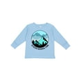 thumbnail image 1 of Inktastic Glacier National Park Montana Mountains Boys or Girls Long Sleeve Toddler T-Shirt, 1 of 5