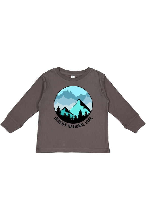 Glacier National Park Montana Mountains Boys or Girls Long Sleeve Toddler T-Shirt