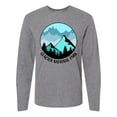 thumbnail image 1 of Inktastic Glacier National Park Montana Mountains Long Sleeve T-Shirt, 1 of 5