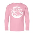 thumbnail image 1 of Inktastic Glacier National Park Montana Mountains Long Sleeve Youth T-Shirt, 1 of 5