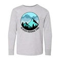 thumbnail image 1 of Inktastic Glacier National Park Montana Mountains Long Sleeve Youth T-Shirt, 1 of 5