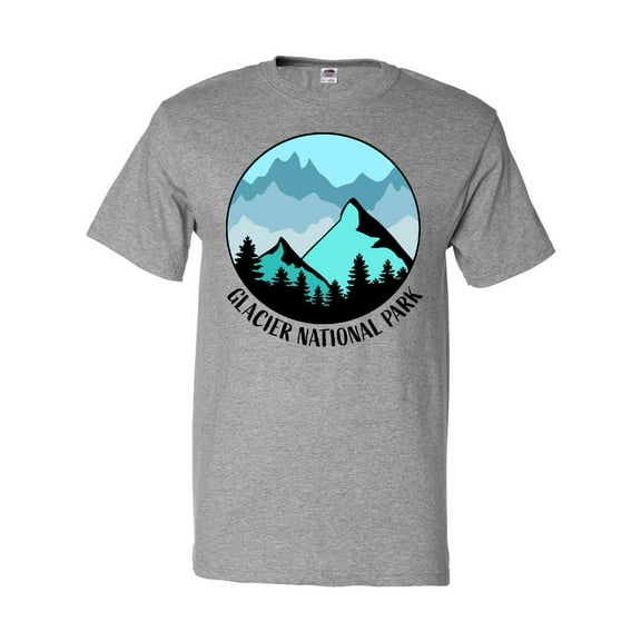 Inktastic Glacier National Park Montana Mountains T-Shirt
