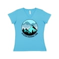 thumbnail image 1 of Inktastic Glacier National Park Montana Mountains Women's V-Neck T-Shirt, 1 of 5