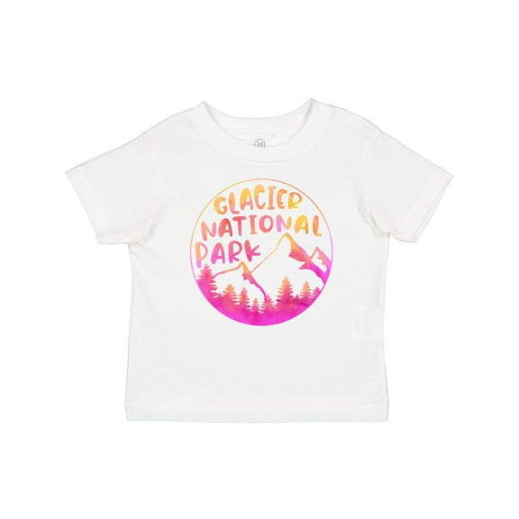 Inktastic Glacier National Park Montana Pink Mountains Boys or Girls Baby T-Shirt