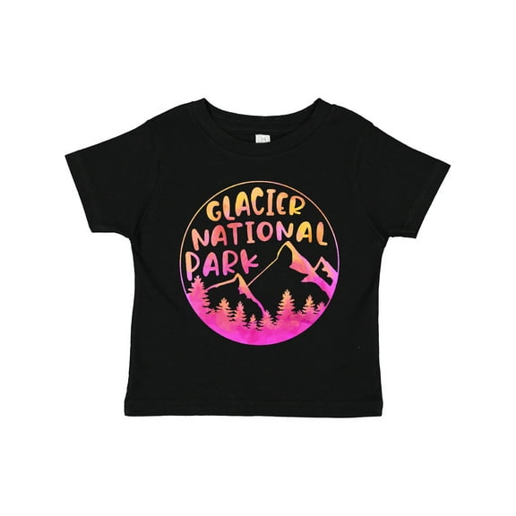 Inktastic Glacier National Park Montana Pink Mountains Boys or Girls Toddler T-Shirt