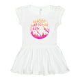 thumbnail image 1 of Inktastic Glacier National Park Montana Pink Mountains Girls Baby Dress, 1 of 4