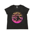 thumbnail image 1 of Inktastic Glacier National Park Montana Pink Mountains Women's Plus Size T-Shirt, 1 of 5
