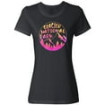 thumbnail image 1 of Inktastic Glacier National Park Montana Pink Mountains Women's T-Shirt, 1 of 5