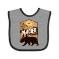 thumbnail image 1 of Inktastic Glacier National Park Vacation Boys or Girls Baby Bib, 1 of 4