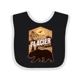 thumbnail image 1 of Inktastic Glacier National Park Vacation Boys or Girls Baby Bib, 1 of 4