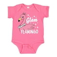 thumbnail image 1 of Inktastic Glam Pink Flamingo with Pearls Girls Baby Bodysuit, 1 of 5
