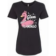 thumbnail image 1 of Inktastic Glam Pink Flamingo with Pearls Women's T-Shirt, 1 of 5