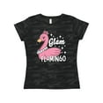 thumbnail image 1 of Inktastic Glam Pink Flamingo with Pearls Women's T-Shirt, 1 of 5