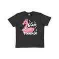 thumbnail image 1 of Inktastic Glam Pink Flamingo with Pearls Youth T-Shirt, 1 of 5