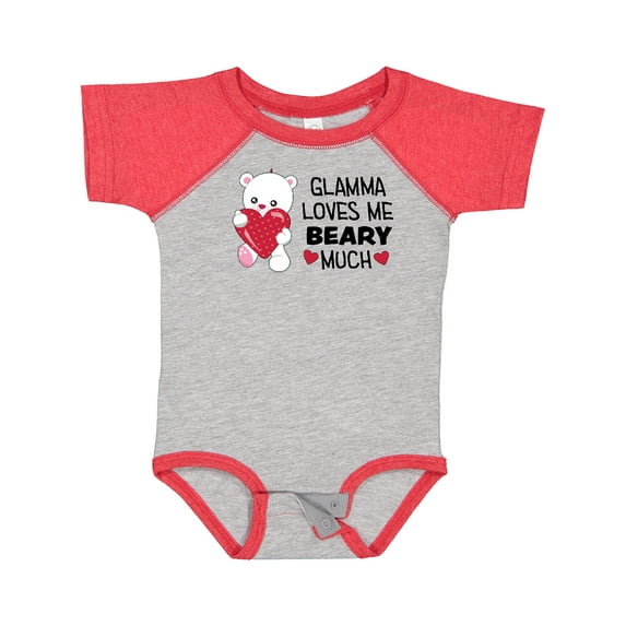 Inktastic Glamma Loves Me Beary Much Cute Bear Boys or Girls Baby Bodysuit