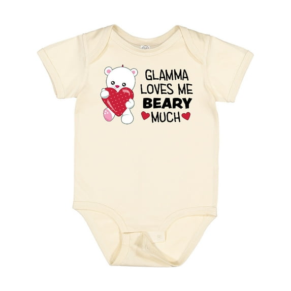 Inktastic Glamma Loves Me Beary Much Cute Bear Boys or Girls Baby Bodysuit