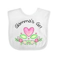 thumbnail image 1 of Inktastic Glamma's Girl- Heart Flowers Girls Baby Bib, 1 of 4