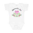 thumbnail image 1 of Inktastic Glamma's Girl Heart Flowers Girls Baby Bodysuit, 1 of 5