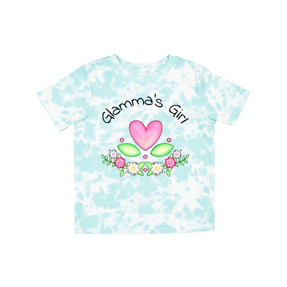 Inktastic Glamma's Girl- Heart Flowers Girls Toddler T-Shirt