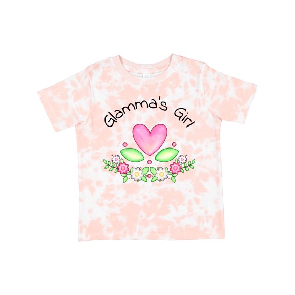 Inktastic Glamma's Girl- Heart Flowers Girls Toddler T-Shirt