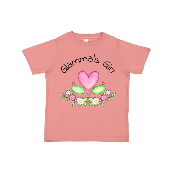 Inktastic Glamma's Girl- Heart Flowers Girls Toddler T-Shirt