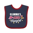 thumbnail image 1 of Inktastic Glamma's Little Cowgirl with Cowgirl Hat and Boots Girls Baby Bib, 1 of 4