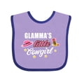 thumbnail image 1 of Inktastic Glamma's Little Cowgirl with Cowgirl Hat and Boots Girls Baby Bib, 1 of 4