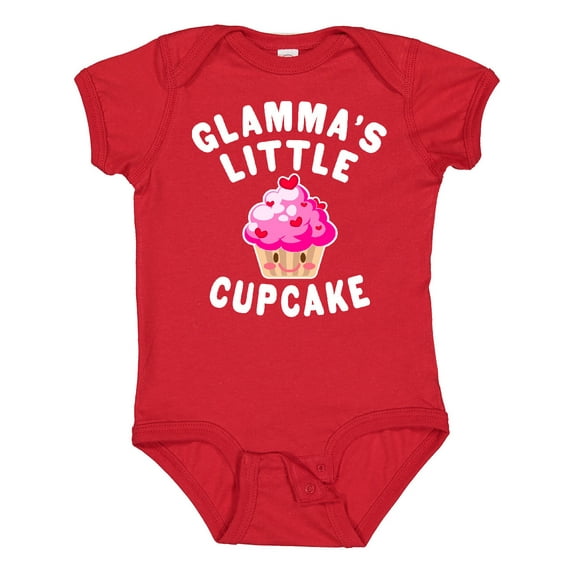 Inktastic Glammas Little Cupcake Girls Baby Bodysuit