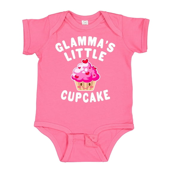 Inktastic Glammas Little Cupcake Girls Baby Bodysuit